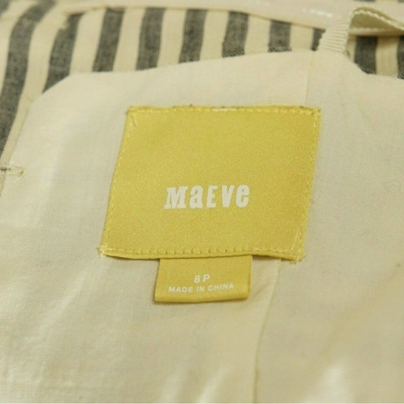 Anthropologie Maeve Changing Stripes Dress size 8P - Picture 8 of 9